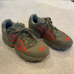 Adidas Torsion Green Reflective Sneakers